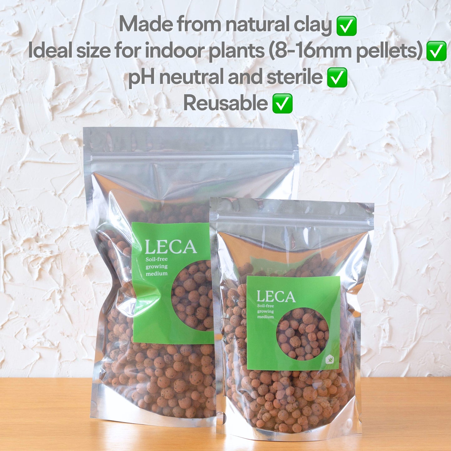 Leca Clay Balls for Plants | Pre-washed to Remove Dust
