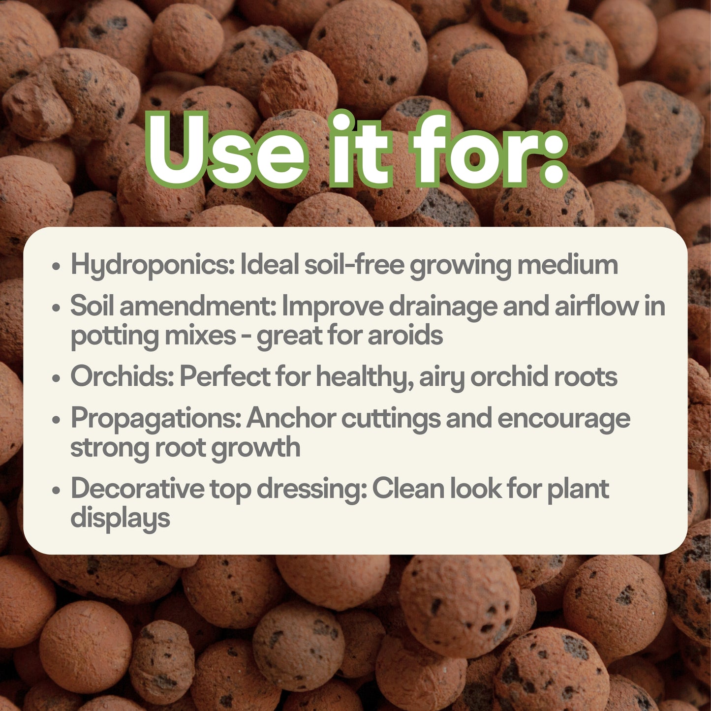 Leca Clay Balls for Plants | Pre-washed to Remove Dust