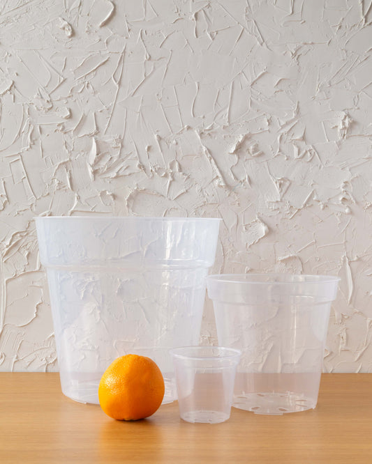 Clear pots for LECA and Semi Hydro